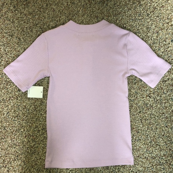 Lavender ribbed 3 button top Urban Outfitters - Picture 5 of 7